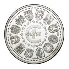 16 db Good Morning Europe 1 unciás színezüst emlékérem-sor