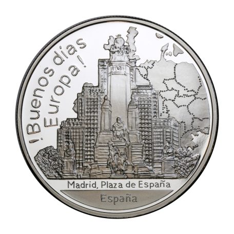 16 db Good Morning Europe 1 unciás színezüst emlékérem-sor