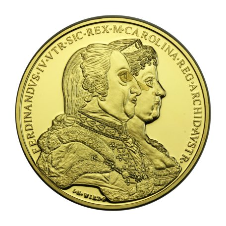 Magyar Aranyóriások sorozat II. Lipót koronázási érem 1790 UV