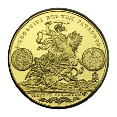   Magyar Aranyóriások sorozat III. Károly Szent György érme 1738