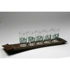 Pohárkészlet tálcával