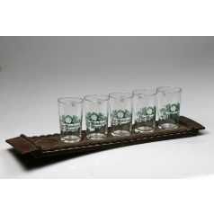 Pohárkészlet tálcával