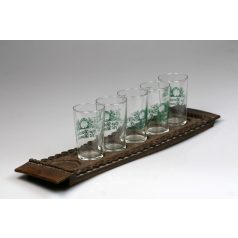 Pohárkészlet tálcával