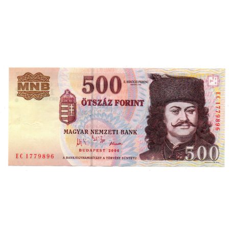 500 Forint Bankjegy 2006 EC sorozat 1956 50. évforduló VF