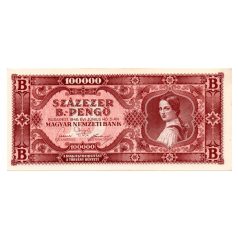 100000 B.-Pengő Bankjegy 1946 UNC