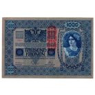 1000 Korona Bankjegy 1902 DEUTSCHÖSTERREICH bélyegzéssel gVF