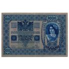 1000 Korona Bankjegy 1902 DEUTSCHÖSTERREICH bélyegzéssel gVF