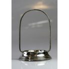 Ezüst füles kis tárgy, esküvői gyűrű hordozó 77,73g Ag800