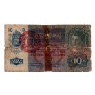 10 Korona Bankjegy 1915 Magyarország felülbélyezéssel G