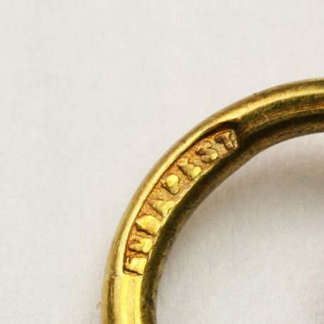 Koronás Arany Érdemkereszt hadiszalagon 1914 (anyaga: arany)