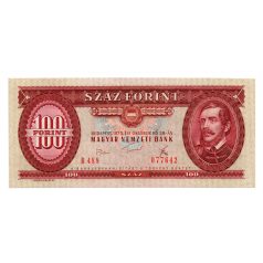 100 Forint Bankjegy 1975 gEF, 1 hajtás