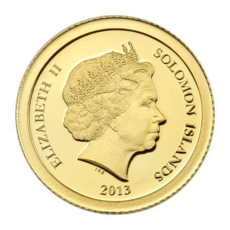 Salamon-szigetek 1 Dollár 2013 PP Chichén Itzá arany érem