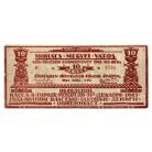 Mohács 10 Pengő Pénztári utalvány 1945