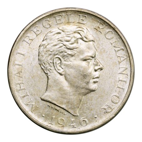 Románia 100000 Lei 1946 gEF 25,27g Ag700