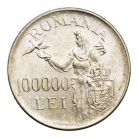 Románia 100000 Lei 1946 gEF 25,27g Ag700