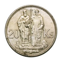 Szlovákia 20 Korona 1941 VF 14,93g Ag500