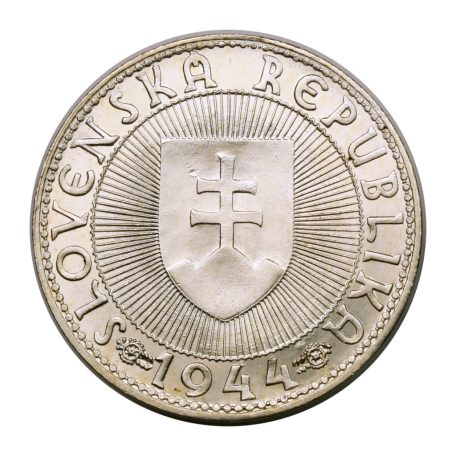 Szlovákia 10 Korona 1944 kereszt nélkül 7g Ag500 aUNC-UNC