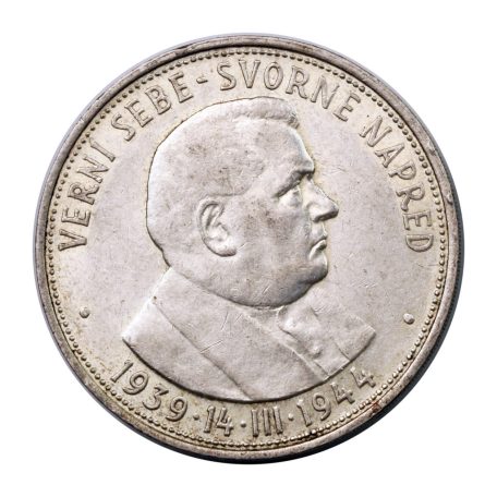 Szlovákia 50 Korona 1944 Jozef Tiso EF 16,54g Ag700