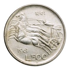 Olaszország 500 Líra 1961 R gVF 11g Ag835