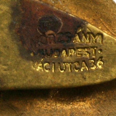 Országos Magyar Gazdasági Egyesület Bíráló gomblyuk jelvény 1910