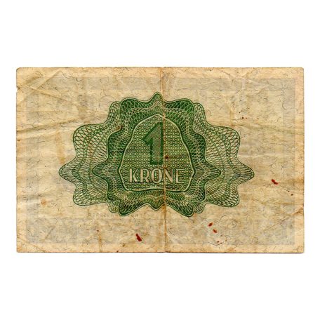 Norvégia 1 Korona Bankjegy 1949 P15b