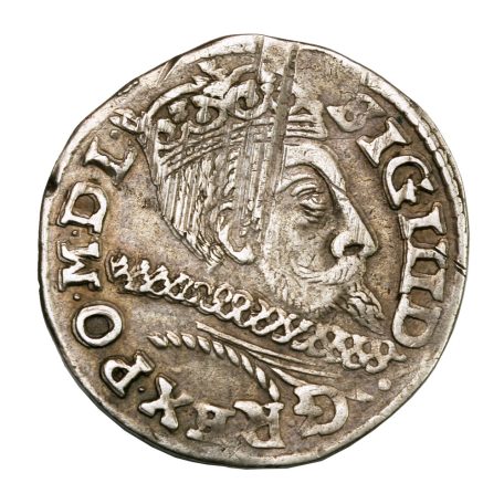Lengyelország III. Zsigmond (Vasa) 3 Garas Trojak 1601 F Wschowa