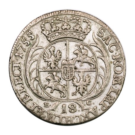 Lengyelország III. Ágost 18 Groschen 1755 E-C
