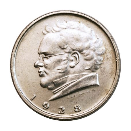 Ausztria ezüst 2 Schilling 1928 Franz Schubert