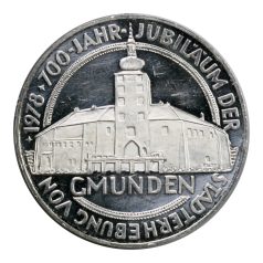 Ausztria ezüst 100 Schilling 1978 PP Gmunden
