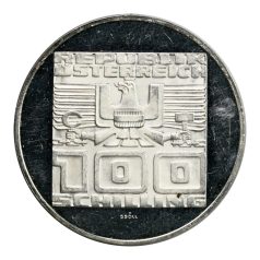 Ausztria ezüst 100 Schilling 1978 PP Gmunden