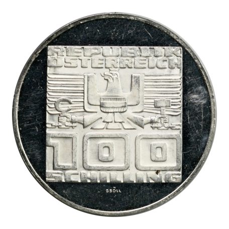 Ausztria ezüst 100 Schilling 1978 PP Gmunden