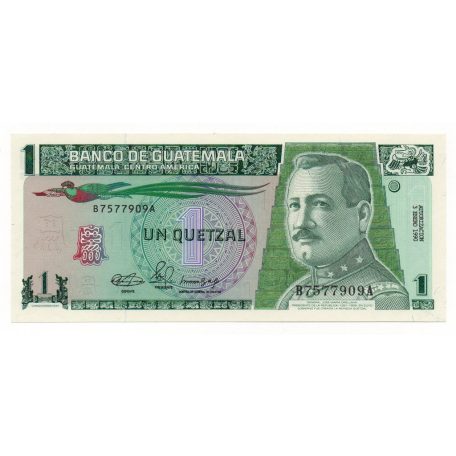 Guatemala 1 Quetzal Bankjegy 1990 P73a