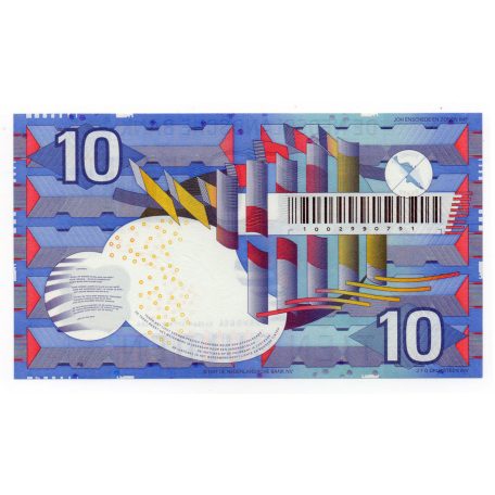 Hollandia 10 Gulden Bankjegy 1997 P99