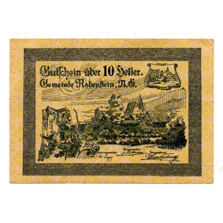 Ausztria Notgeld Rabenstein 10 Heller 1920