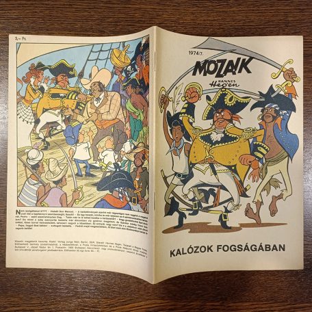 Mozaik 1974-7 Kalózok Fogságában 8 oldalon szöveghiánnyal