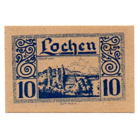 Ausztria Notgeld Lochen 10 Heller 1920