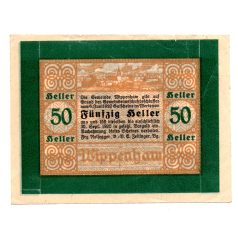 Ausztria Notgeld Wippenham 50 Heller 1920