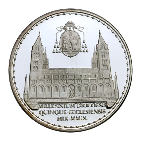 A Pécsi Bazilika Orgonájának újjáépítése emlékére emlékérem 2008