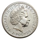 Nagy Britannia 2 Font 2001 Britannia 1 Uncia színezüst