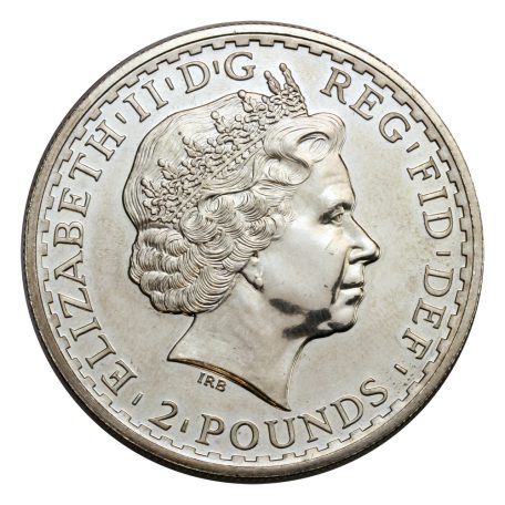 Nagy Britannia 2 Font 2001 Britannia 1 Uncia színezüst