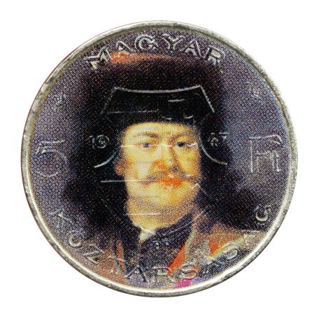 Kossuth 5 Forint 1947 Rákóczi portréval felülnyomva