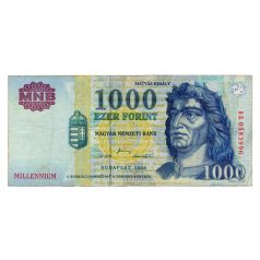 1000 Forint Bankjegy Millennium 2000 DB VF