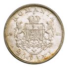 Románia 200 Lei 1942 VF-EF 6,02g Ag835