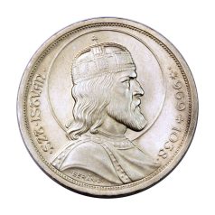 Szent István ezüst 5 Pengő 1938 aUNC