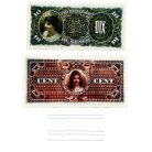Belga Kongó Bankjegy sor 1896-1920 P1-4  összesen 9db MÁSOLAT