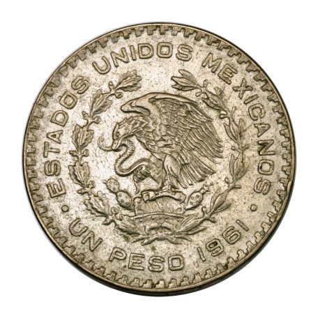Mexikó 1 Peso 1961 VF 15,92g Ag100