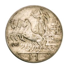 Olaszország 1 Líra 1913 R 5g Ag835