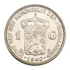 Hollandia I. Wilhelmina 1 Gulden 1940 gEF-aUNC 10g Ag720