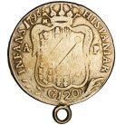 Olaszország Nápoly és Szicilia IV. Ferdinánd 120 Grana 1798 27,25g Ag833