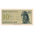 Indonézia 10 Sen Bankjegy 1964 P92a
